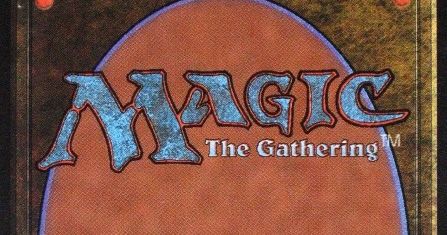 Box art for an early Magic: The Gathering starter set by Wizards of the Coast, showing fantasy card art fanned across the package