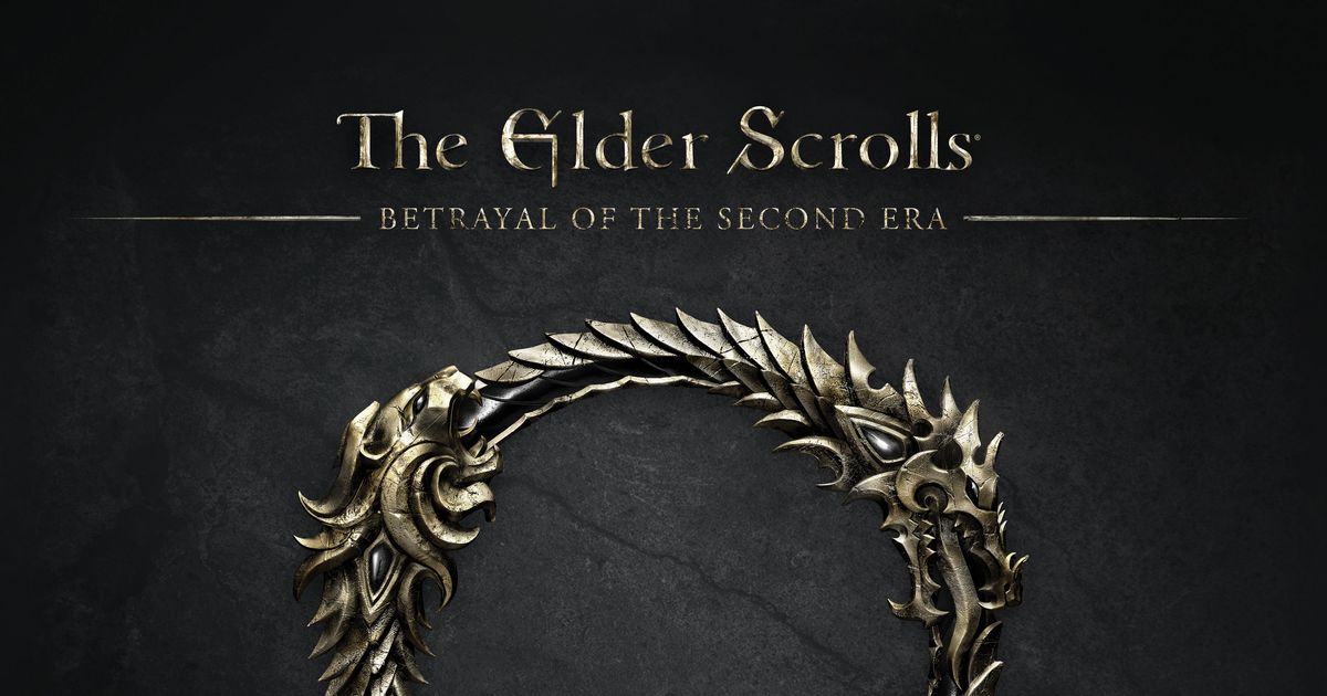 Box art for The Elder Scrolls: Betrayal of the Second Era by Chip Theory Games, showing armored adventurers facing a shadowy threat across Tamriel